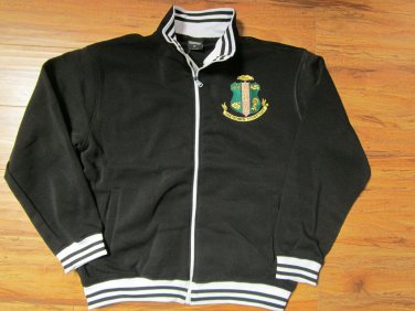 Alpha Kappa Alpha Sorority Fleece Track Jacket 1908 AKA IVY LEAF
