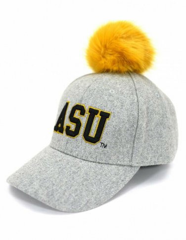 ALABAMA STATE UNIVERSITY POM POM HAT HBCU BASEBALL CAP HAT
