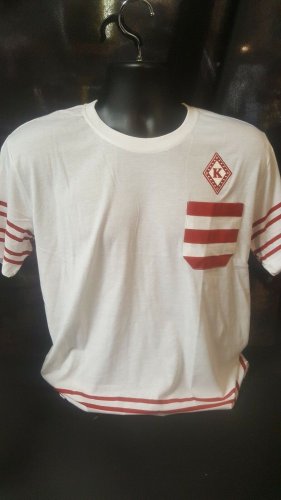 KAPPA ALPHA PSI FRATERNITY POCKET T-SHIRT NUPE PIN STRIPE POCKET T-SHIRT NUPE