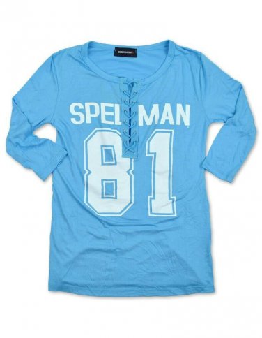 SPELMAN COLLEGE LONG SLEEVE JERSEY T-SHIRT HBCU COLLEGE LACE T-SHIRT