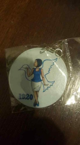 Zeta Phi Beta Sorority wooden style Earrings 1920