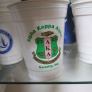 Alpha Kappa Alpha Sorority Plastic Cups Divine 9 Drink Cups  White 16 oz Cup