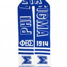 Phi Beta Sigma Fraternity blue white Scarf blue white fraternity scarf 1914