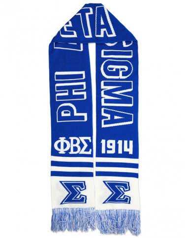 Phi Beta Sigma Fraternity blue white Scarf blue white fraternity scarf 1914