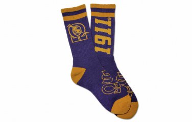 OMEGA PSI PHI FRATERNITY PURPLE TUBE SOCK MENS FRATERNITY TUBE SOCK SZ 8-12