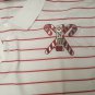 KAPPA ALPHA PSI FRATERNITY POLO SHIRT RED NUPE PHI NU PI PIN STRIPE POLO SHIRT