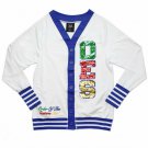 Order of the Eastern Star Cardigan sweater White O.E.S Sequin Cardigan Sweater