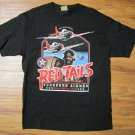Tuskegee Airmen T-shirt 332 RED TAILS US AIR FORCE 99th Fighter Squadron USA LG