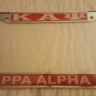 Kappa Alpha Psi Fraternity Metal License Plate Frame Red Frame