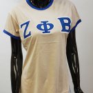 ZETA PHI BETA SORORITY  T-SHIRT TAN SHORT SLEEVE ZETA PHI BETA T-SHIRT