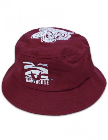 MOREHOUSE COLLEGE  HBCU BUCKET HAT SAFARI BUCKET CAP MAROON TIGERS