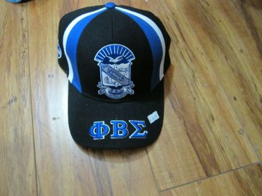 PHI BETA SIGMA FRATERNITY BLACK BASEBALL CAP HAT #1