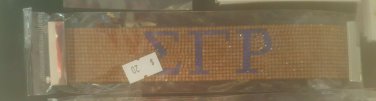 Sigma Gamma Rho Sorority Silver Bling Bracelet magnetic wristband Gold