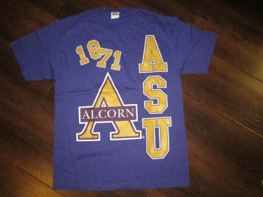 Alcorn State University Short sleeve T shirt ASU Braves  MEDIUM