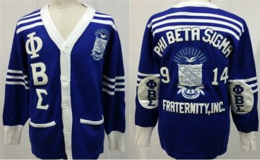 PHI BETA SIGMA FRATERNITY CARDIGAN SWEATER Heavy weight Sweater GOMAB 1914 #1