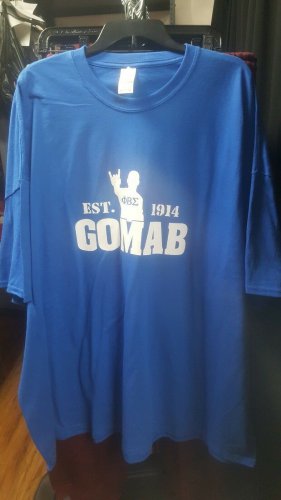 PHI BETA SIGMA fraternity T shirt Blue Gomab 1914 Phi Beta Sigma T-shirt GOMAB