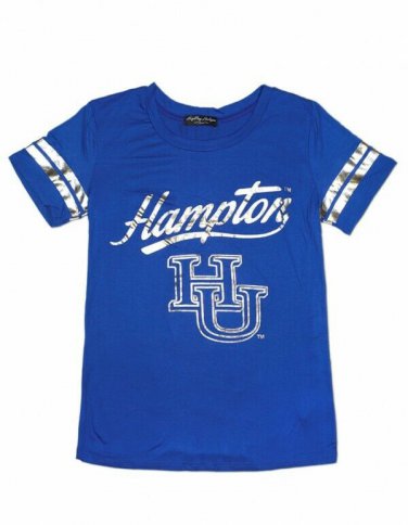 HAMPTON UNIVERSITY T-SHIRT HBCU COLLEGE TEE FOIL T-SHIRT