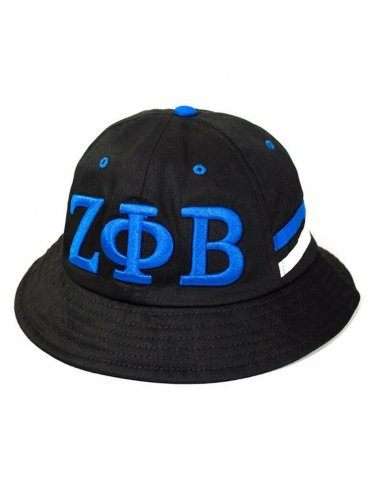 ZETA PHI BETA SORORITY BLACK Bucket Hat Z-PHI Bucket Hat 1920 #1
