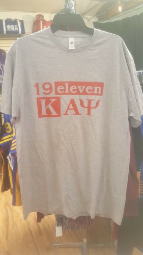 Kappa Alpha Psi Fraternity T-SHIRT Gray Nupe Short Sleeve T-shirt