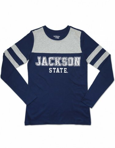 JACKSON STATE UNIVERSITY T-SHIRT HBCU LONG SLEEVE FOIL T-SHIRT