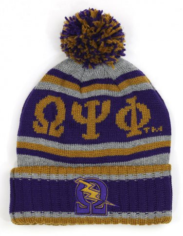 OMEGA PSI PHI FRATERNITY BEANIE FRATERNITY SKULL CAP SKI BALL BEANIE 1911