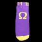 OMEGA PSI PHI FRATERNITY ANKLE SOCK MENS FRATERNITY ANKLE SOCKS SZ 8-12