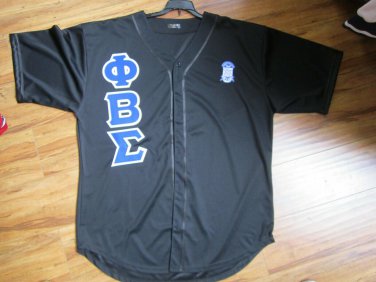 PHI BETA SIGMA FRATERNITY BASEBALL JERSEY 1914 BLACK BASEBALL JERSEY GOMAB