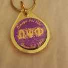 Omega Psi Phi Fraternity Mirror Key Chain Divine 9 Keychain Crossing Gifts #1