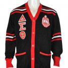 Delta Sigma Theta Sorority Cardigan Sweater Black Delta Diva Heavyweight Sweater