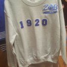ZETA PHI BETA SORORITY Crewneck sweatshirt 1920 Z-PHI-B HOWARD UNIVERSITY