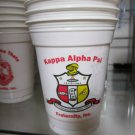 Kappa Alpha Psi Fraternity Plastic Cups Divine 9 Drink Cups  White 16 oz Cup