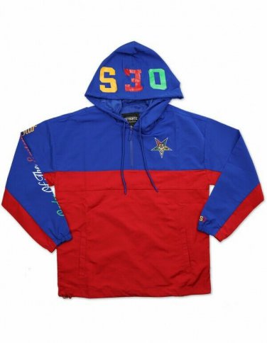 Order of the Eastern Star Windbreaker Jacket Blue O.E.S. Windbreaker Jacket OES