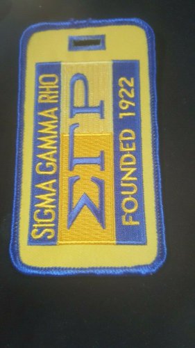 Sigma Gamma Rho  Sorority  Luggage Tag  LUGGAGE BAG TAG 1922 LUGGAGE TAG 1922