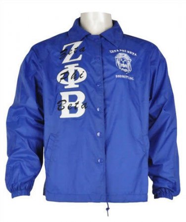 Zeta Phi Beta Sorority Line Jacket BLue Zeta Phi Beta Crossing Line Jacket
