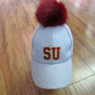 Shaw University Pom Pom Hat HBCU Baseball Cap Hat Shaw Bears