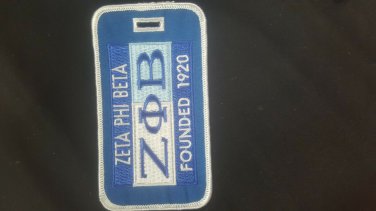 Zeta Phi Beta Sorority Luggage Tag  Z-PHI-B LUGGAGE TAG 1920 LUGGAGE TAG