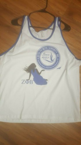 ZETA PHI BETA SORORITY TANK TOP T-SHIRT 1920 Z-PHI B  TANK TOP