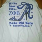 ZETA PHI BETA SORORITY TANK TOP T-SHIRT 1920 Z-PHI B SHOE FITS TANK TOP