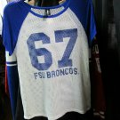 Fayetteville State University Broncos Women's HBCU Top Shirt Tank Med FSU BRONCO