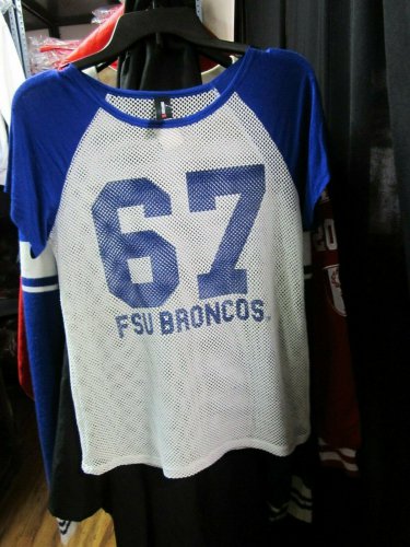 Fayetteville State University Broncos Women's HBCU Top Shirt Tank Med FSU BRONCO