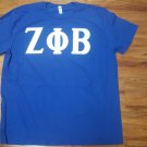 ZETA PHI BETA SORORITY T-SHIRT BLUE Z-PHI SHORT SLEEVE T-SHIRT Z-PHI-B 1920