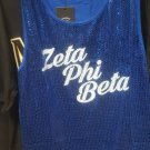 ZETA PHI BETA SORORITY SEQUENCE T-SHIRT Z-PHI SLEEVELESS BLING BLOUSE T-SHIRT