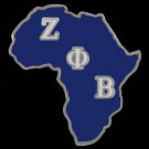 ZETA PHI BETA  Sorority Metal Lapel Pin 1920 Africa
