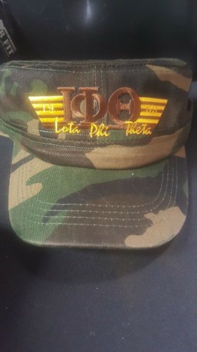 IOTA PHI THETA FRATERNITY CADET HAT CAP IOTA 1963 CAMOUFLAGE BASEBALL CAP HAT