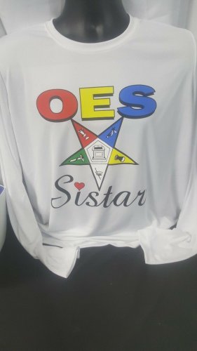 Order of the Eastern Star Long Sleeve Shirt O.E.S Performance Long Sleeve Tee
