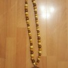 ZETA PHI BETA SORORITY  Wood Bead Tiki Raised Color Crest Necklace