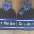 ZETA PHI BETA Sorority Beanie Skull Cap 1920 Black Zeta Phi Beta Beanie Cap
