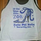 ZETA PHI BETA SORORITY TANK TOP T-SHIRT 1920 Z-PHI B TWO TONE TANK TOP