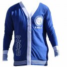 ZETA PHI BETA SORORITY Blue Lightweight Long Sleeve Cardigan sweater 1920