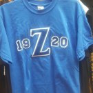 ZETA PHI BETA SORORITY CREW NECK T-SHIRT BLUE SHORT SLEEVE Z-PHI T-SHIRT